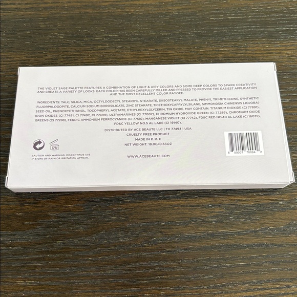 Ace Beaute violet sage palette - Picture 3 of 4